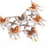 Painted lifelike butterflies necklace set - Image 2